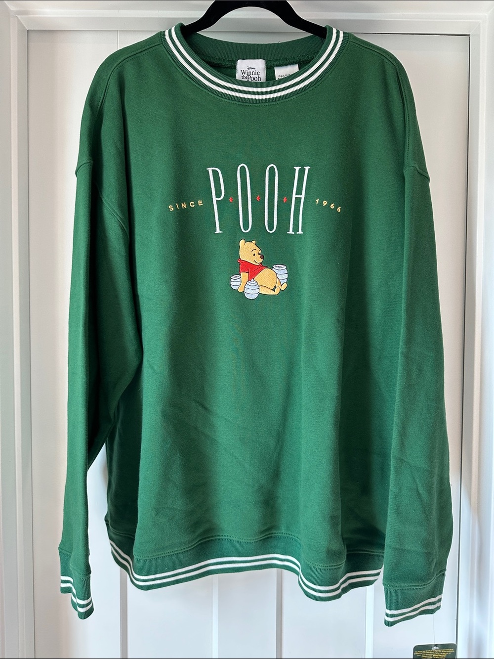 Green Pooh Bear Crewneck Sweatshirt